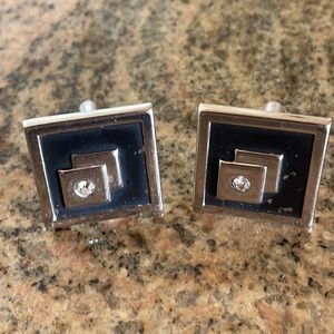 Vintage concentric square cufflinks